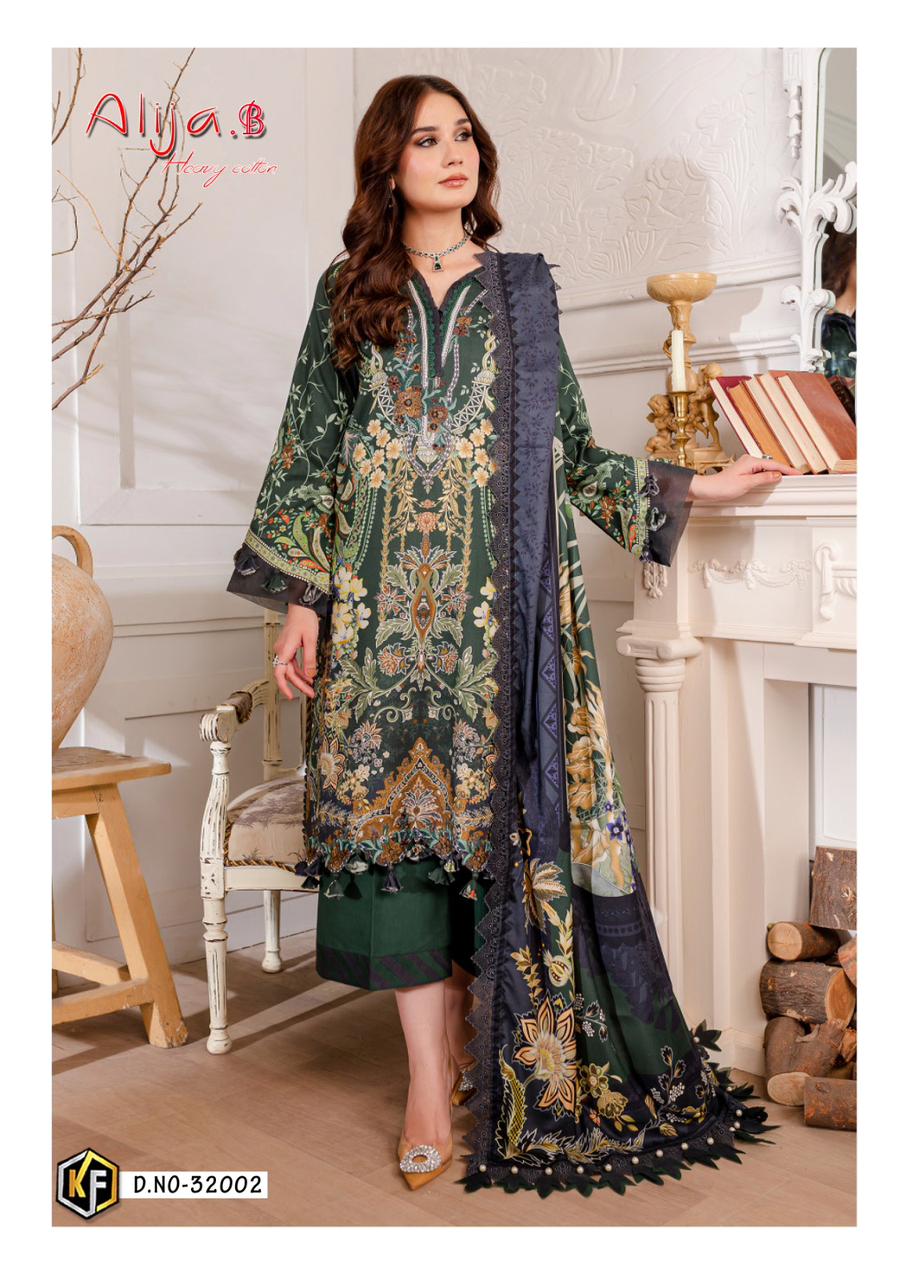Keval Alija B Vol 32 Heavy Cotton Luxury Dress Material Collection