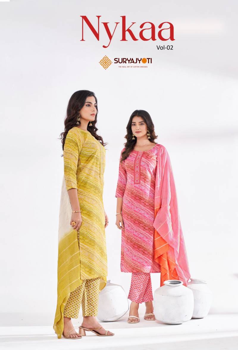Suryajyoti Nykaa Vol 2 Kurti Pant With Dupatta Collection