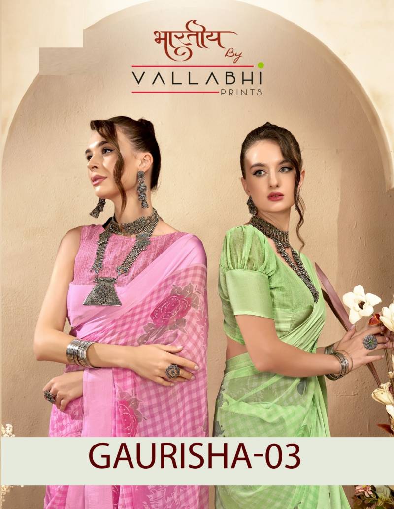 Vallabhi Gaurisha Vol 3 Georgette Designer Saree Collection