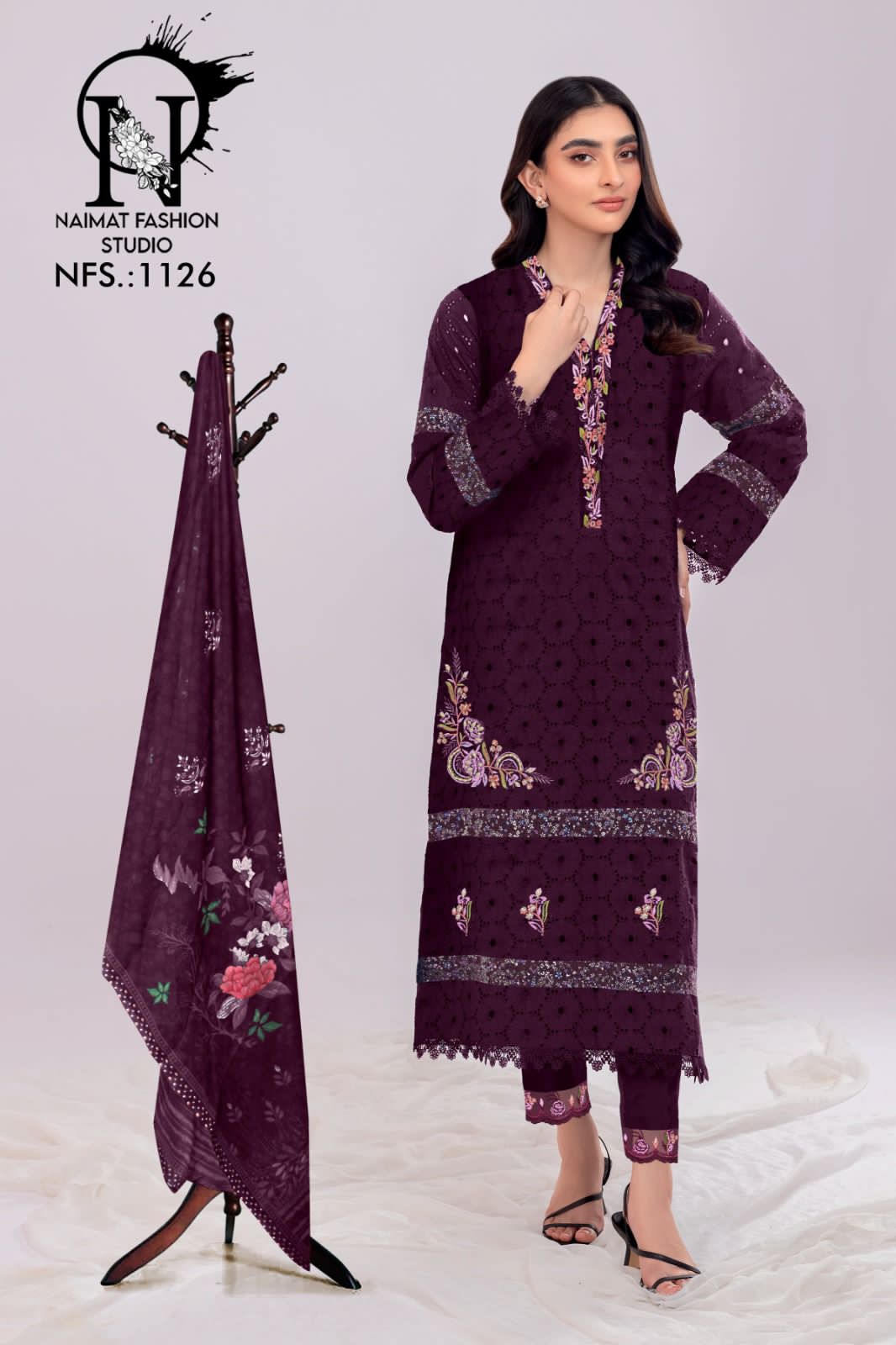 Naimat Fashion Studio 1126 Pakistani Readymade Suit Collection