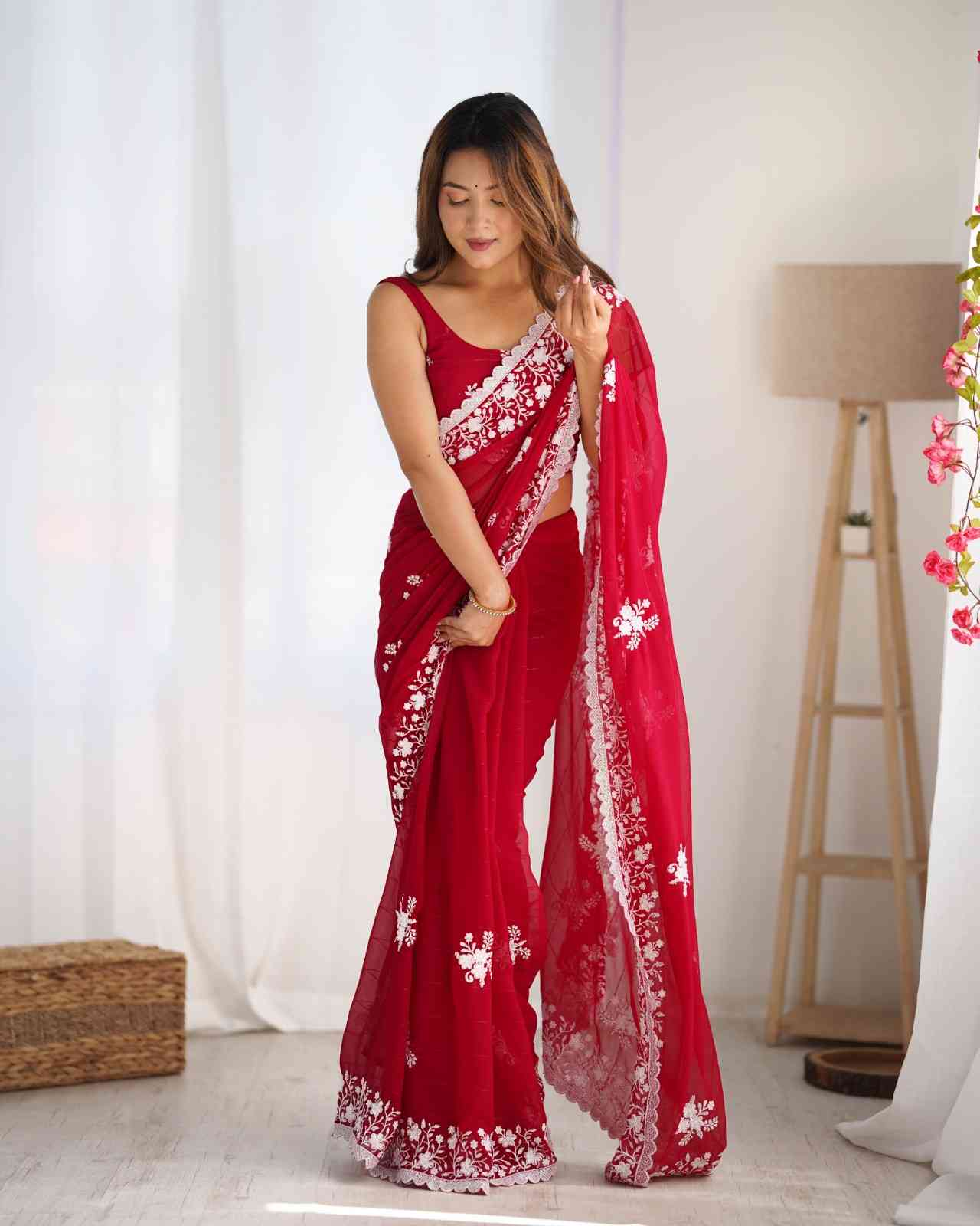 Ds 679 Georgette Fancy Saree Collection
