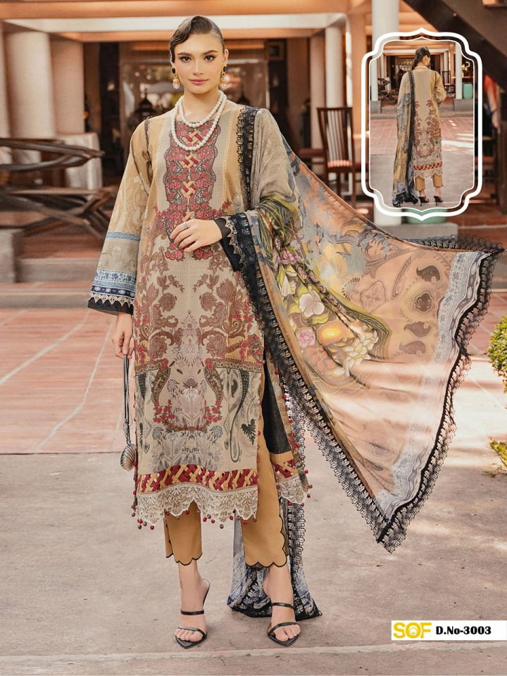 Sof Ayra B Vol 3 Cotton Dress Material Collection