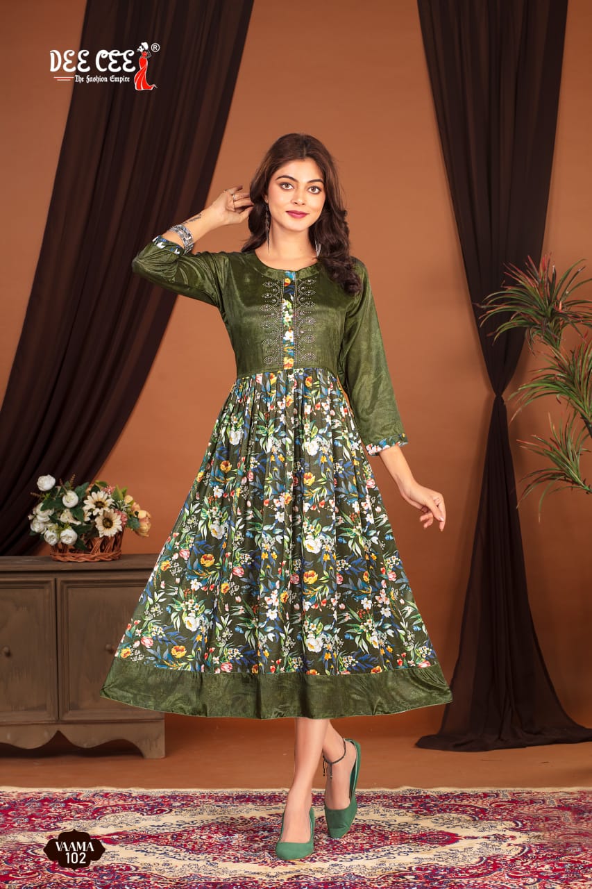 Deecee Vaama Digital Printed Kurti Collection