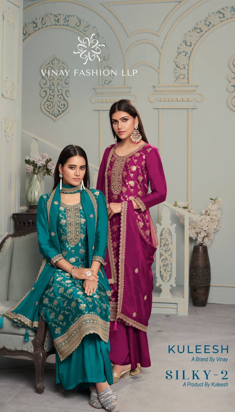 Vinay Kuleesh Silky 2 Designer Salwar Kameez Collection