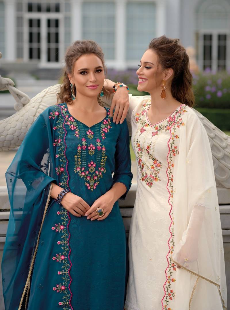 Lily And Lali Miraan Vol 3 Fancy Kurti Bottom With Dupatta