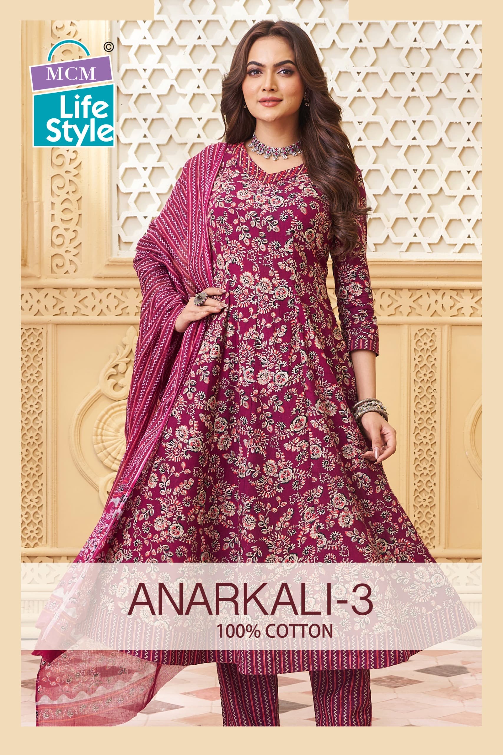 Mcm Anarkali Vol 3 Frock  Style Top And Bottom With Dupatta