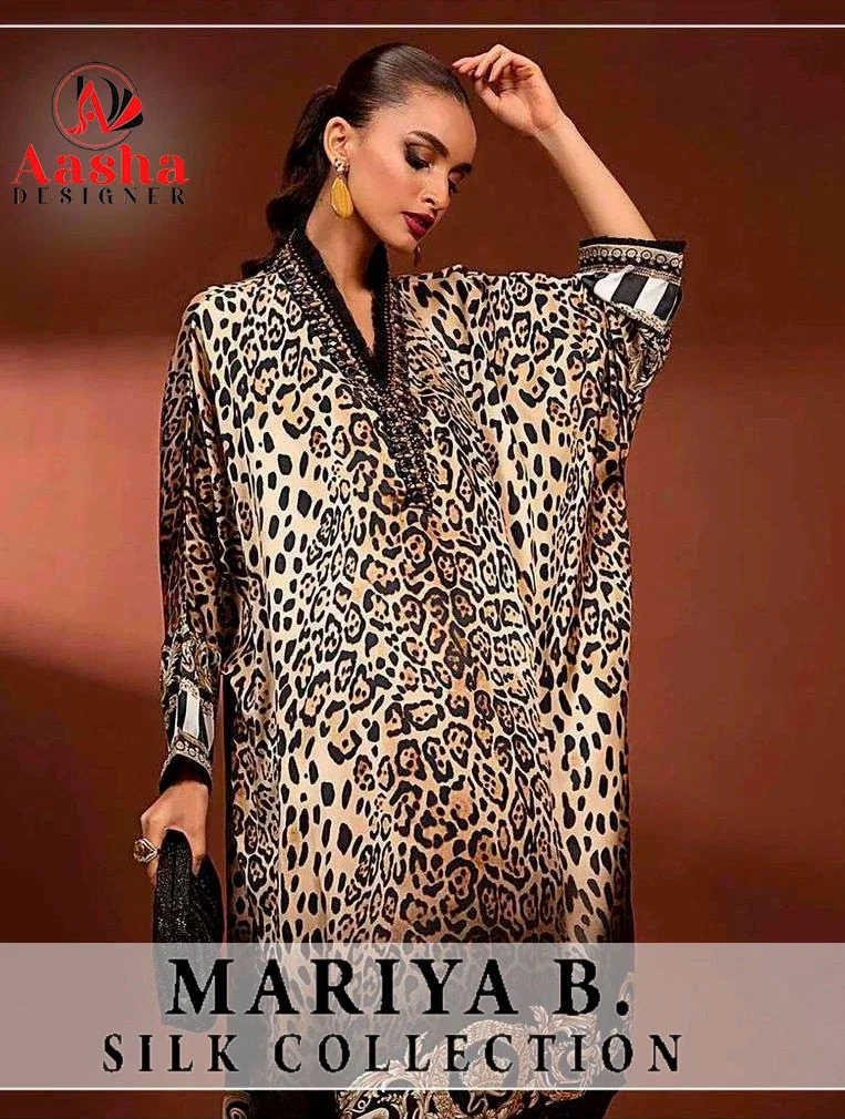 Aasha Mariya B Silk Pakistani Salwar Kameez Collection