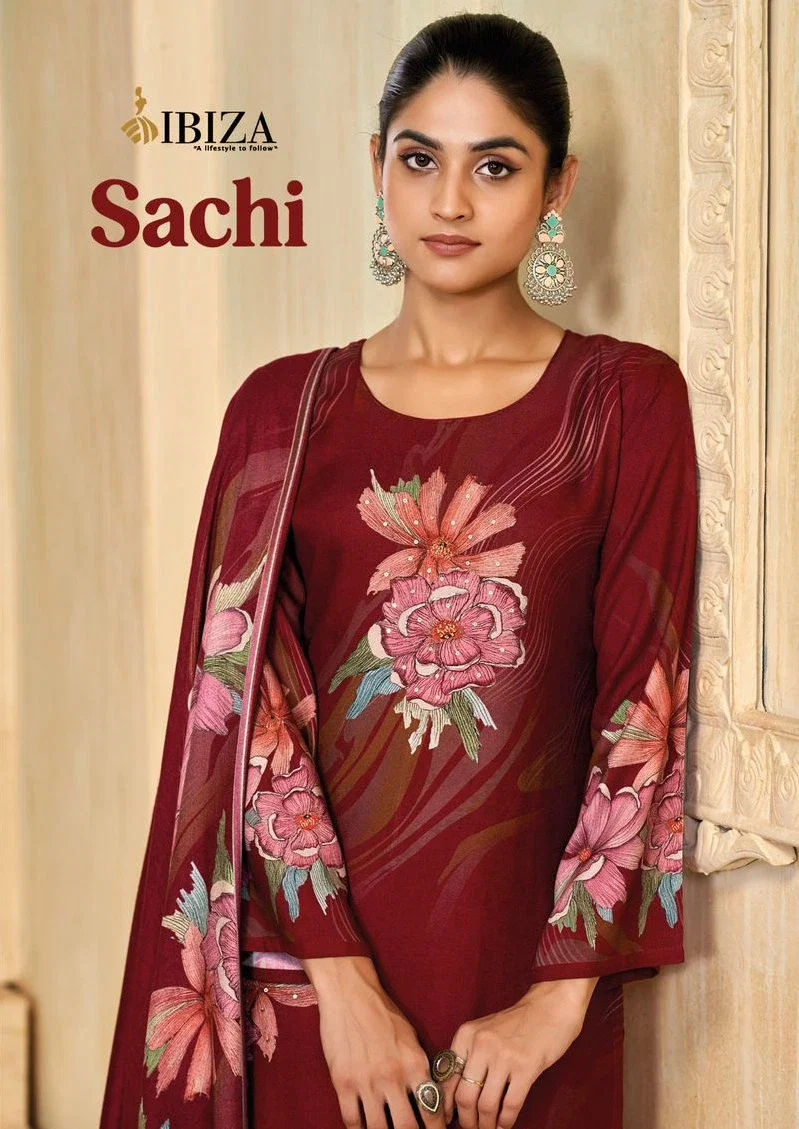 Ibiza Sachi Pashmina Digital Printed Dress Material Collection