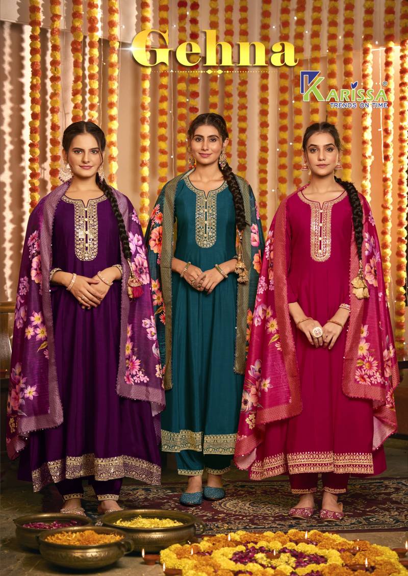 Karissa Gehna Kurti Bottom With Dupatta Collection