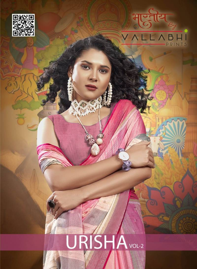 Vallabhi Urisha Vol 2 Brasso Fancy Printed Saree Collection