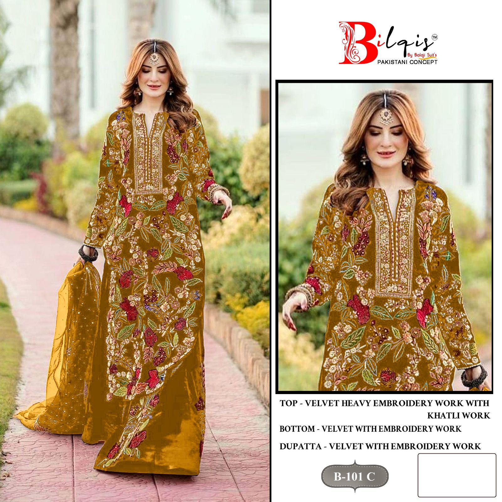 Bilqis B 101 A To D Pakistani Salwar Kameez Collection