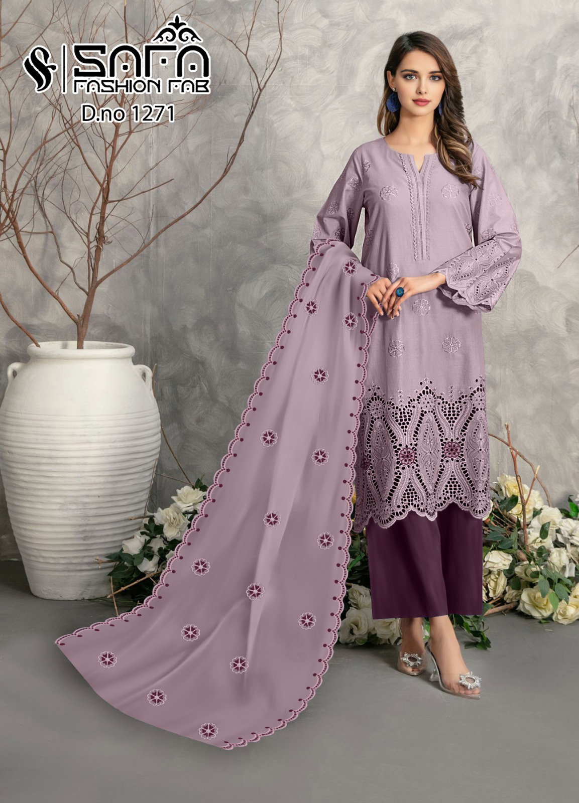 Safa Fashion Fab 1271 Colours Ready Made Pakistani Suit