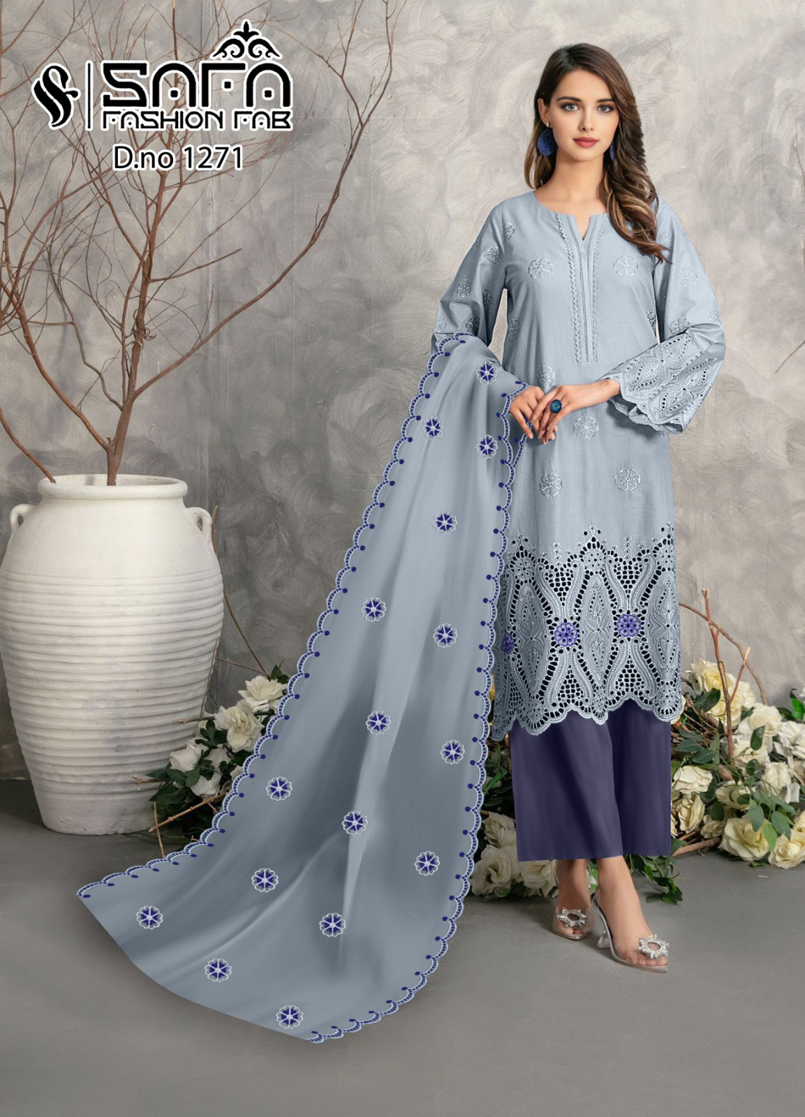 Safa Fashion Fab 1271 Colours Ready Made Pakistani Suit