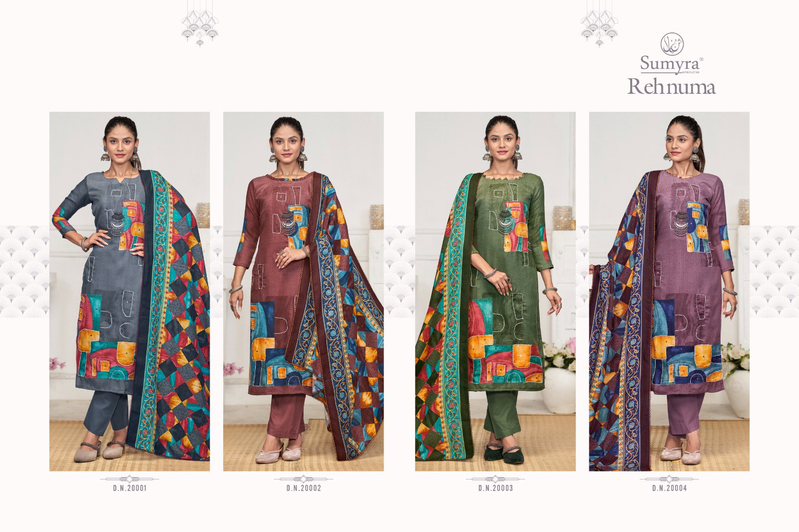 Radhika Rehnuma Pashmina Dress Material Collection