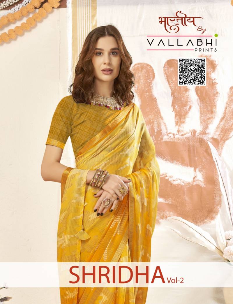 Vallabhi Shridha Vol 2 Georgette Fancy Saree Collection