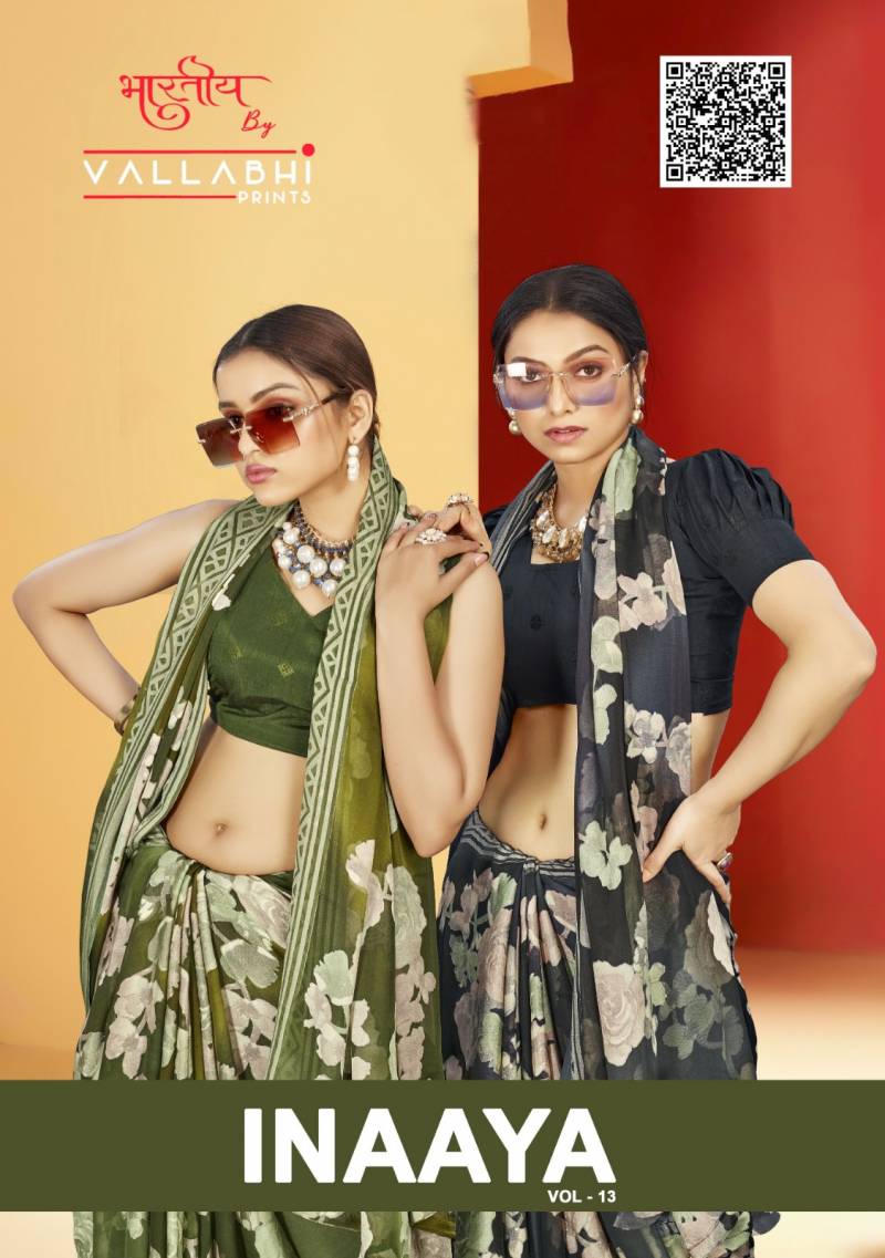 Vallabhi Inaaya Vol 13 Brasso Printed Saree Collection
