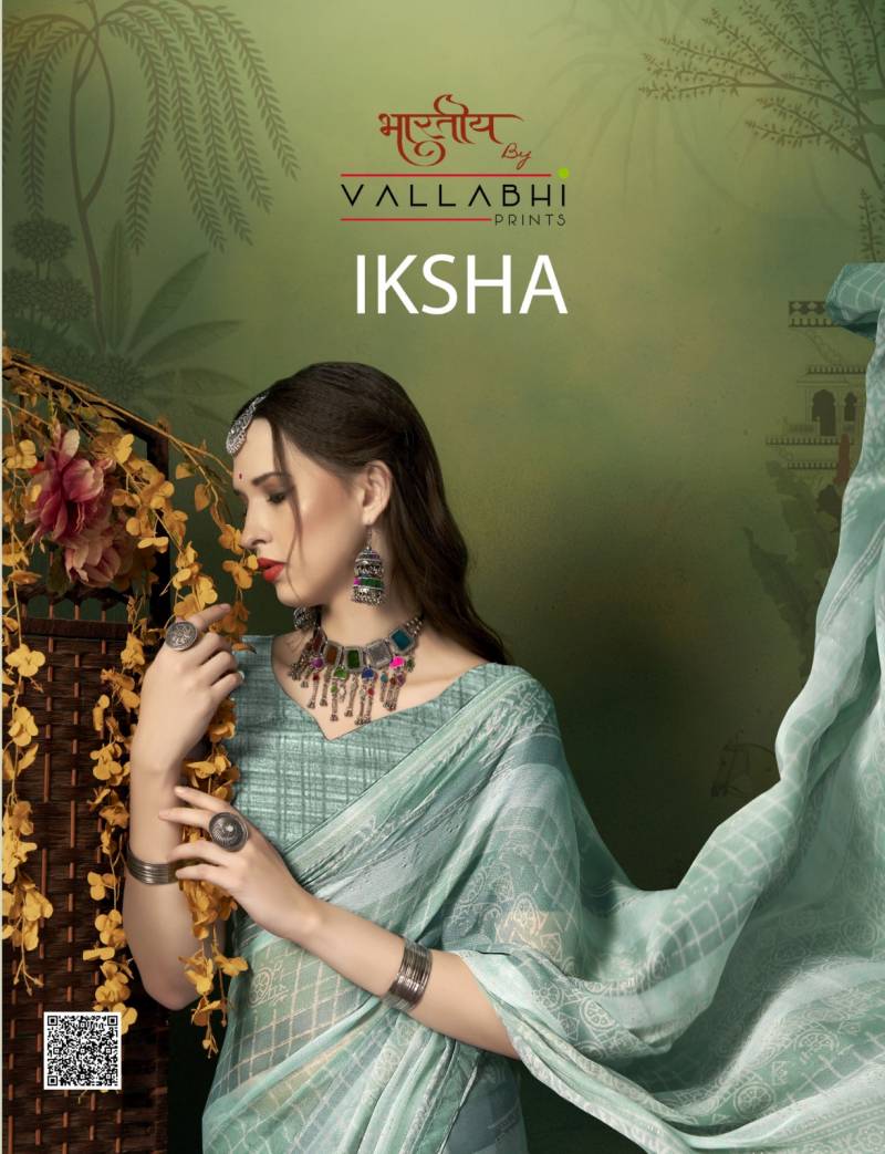 Vallabhi Iksha Georgette Fancy Saree Collection