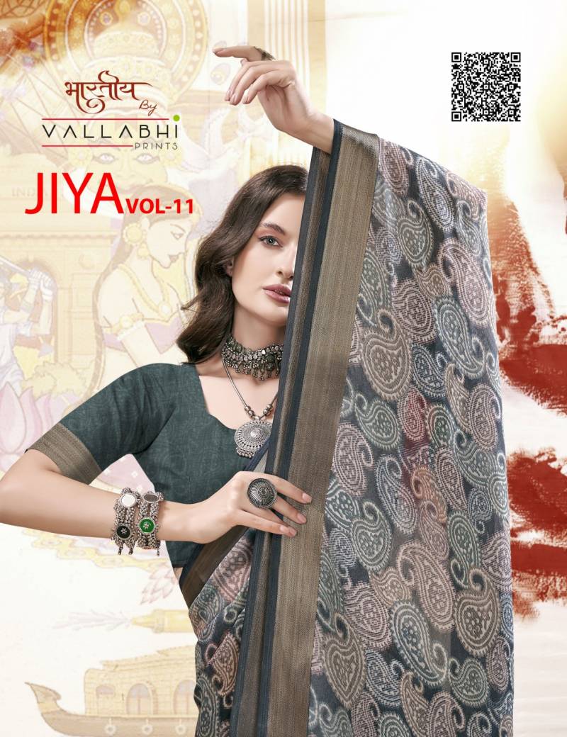 Vallabhi Jiya Vol 11 Georgette Printed Saree Collection