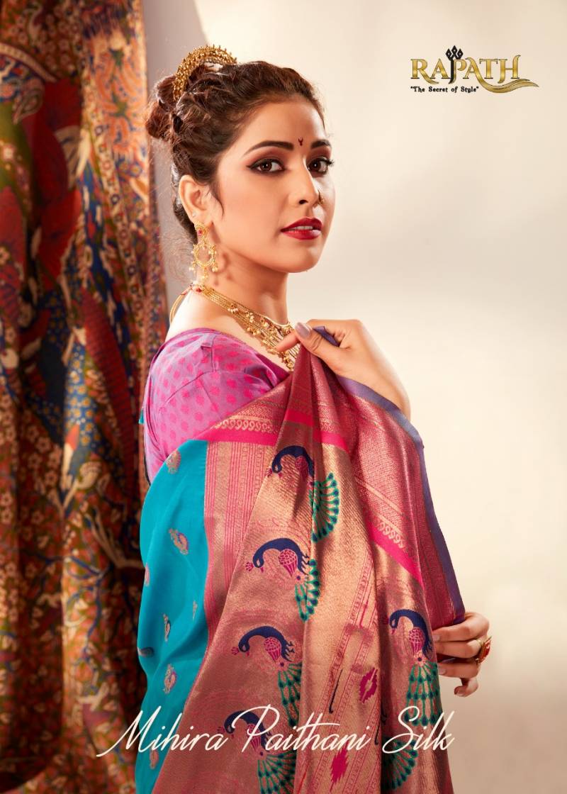 Rajpath Mihira Paithani Silk Banarasi Fancy Saree Collection