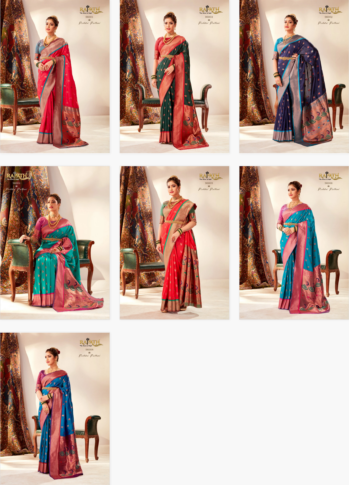 Rajpath Mihira Paithani Silk Banarasi Fancy Saree Collection