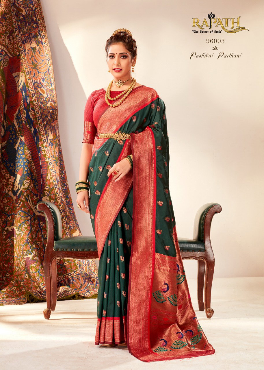 Rajpath Mihira Paithani Silk Banarasi Fancy Saree Collection