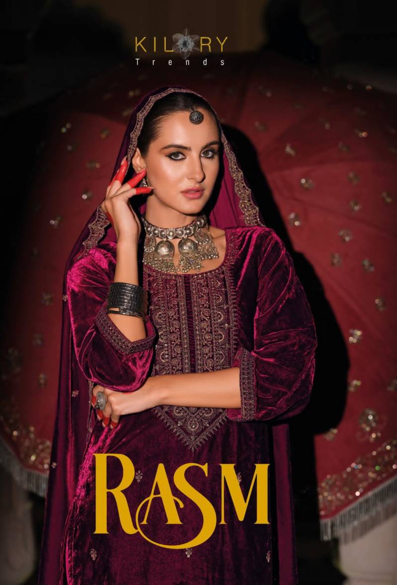 Kilory Rasm Velvet Fancy Salwar Kameez Collection
