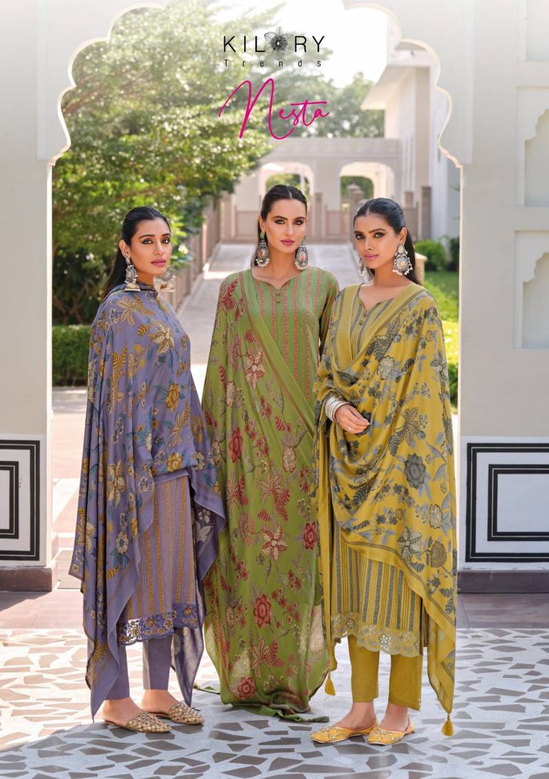 Kilory Nesta Pashmina Digital Salwar Kameez Collection