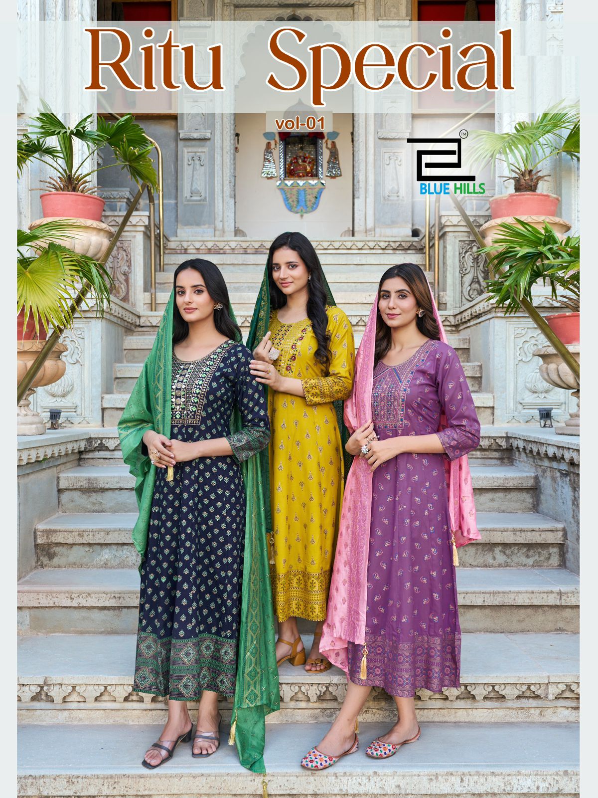 Blue Hills Ritu Special Vol 1 Long Anarkali Gown Collection