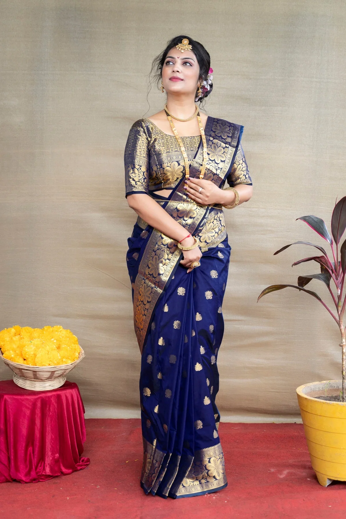 MC 340 BLUE kanjivaram silk saree collection