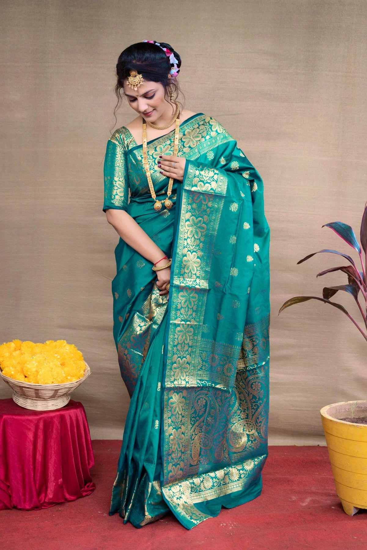 MC 340 RAMA kanjivaram silk saree collection