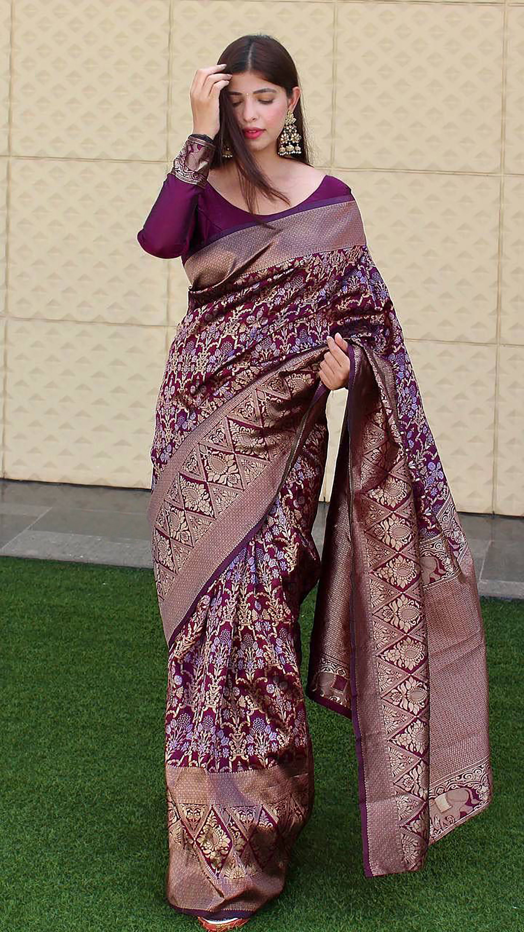 MC 606 kanjivaram silk saree collection