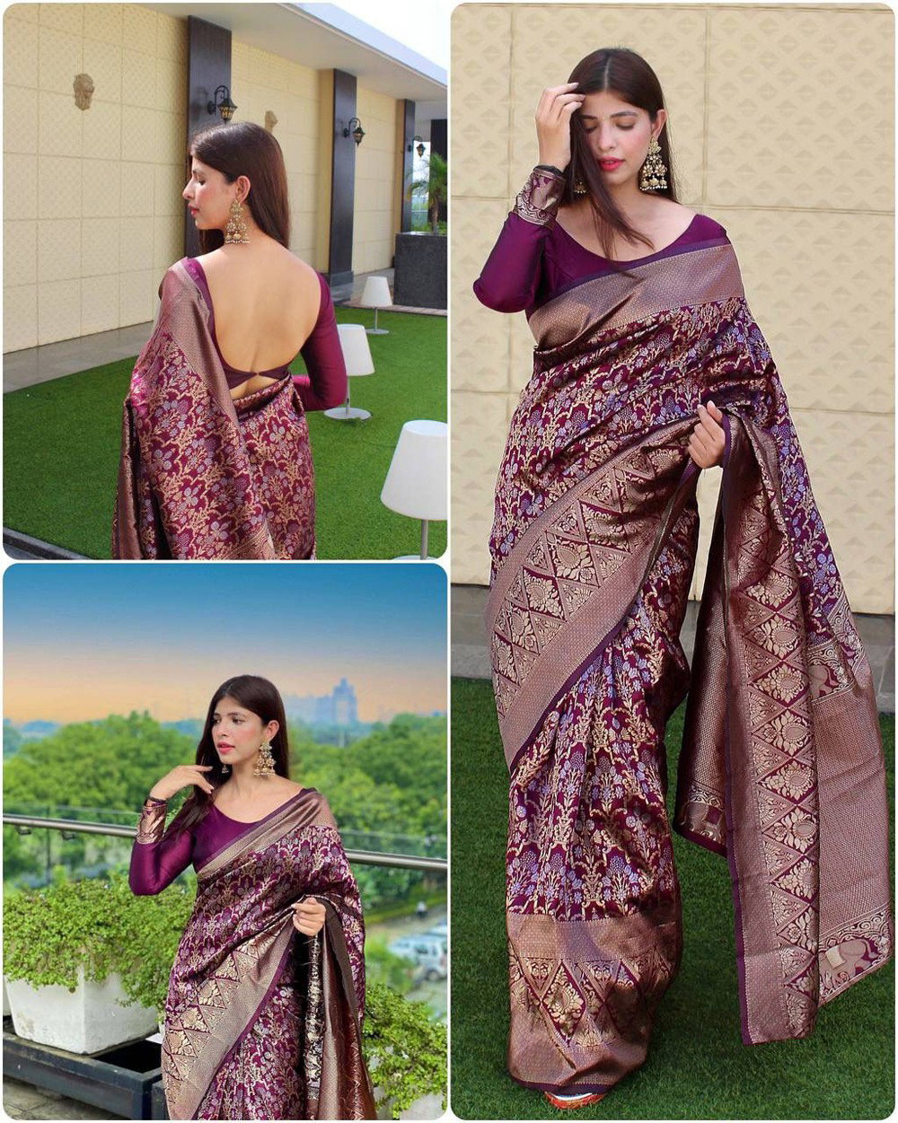 MC 606 kanjivaram silk saree collection