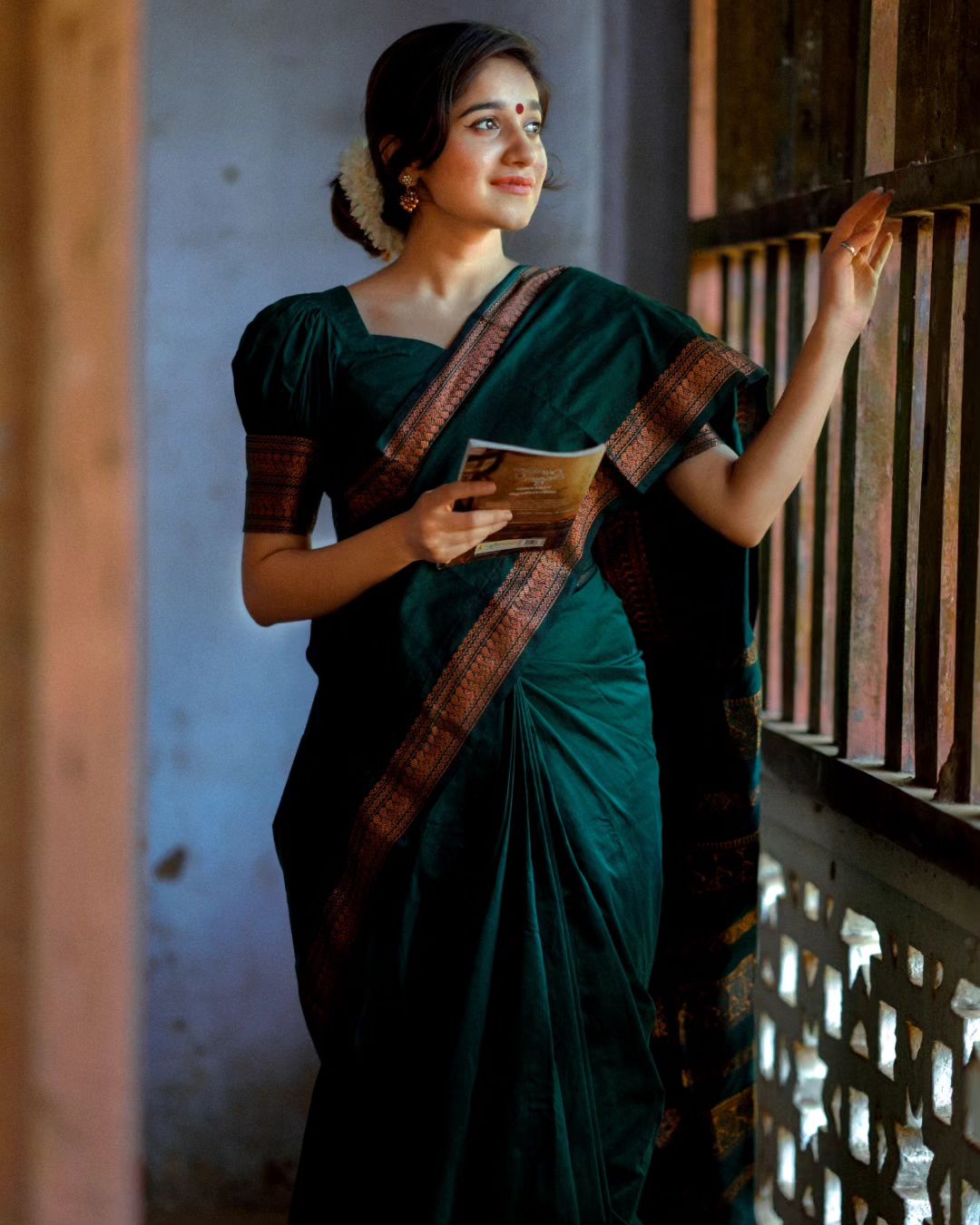 MC 631 Green kanjivaram Silk Single Saree Collection