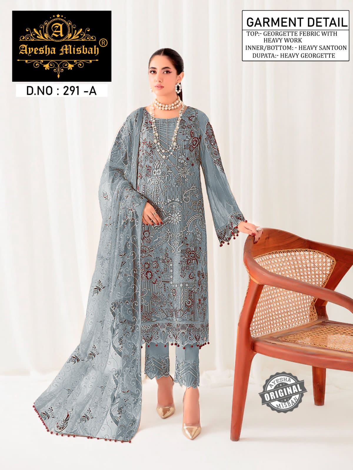 Ayesha Misbah 291 Georgette Pakistani Salwar Kameez