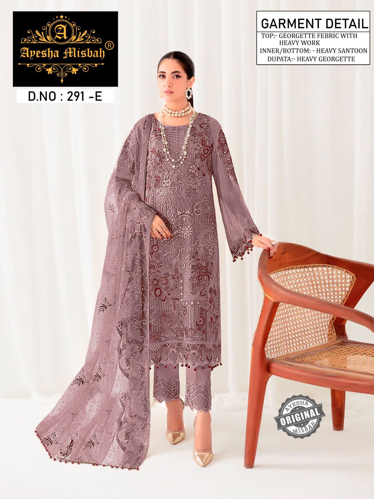 Ayesha Misbah 291 Georgette Pakistani Salwar Kameez