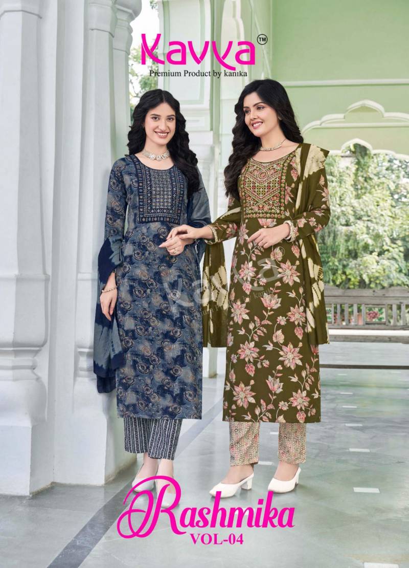 Kavya Rashmika Vol 04 Kurti Pant With Dupatta Collection
