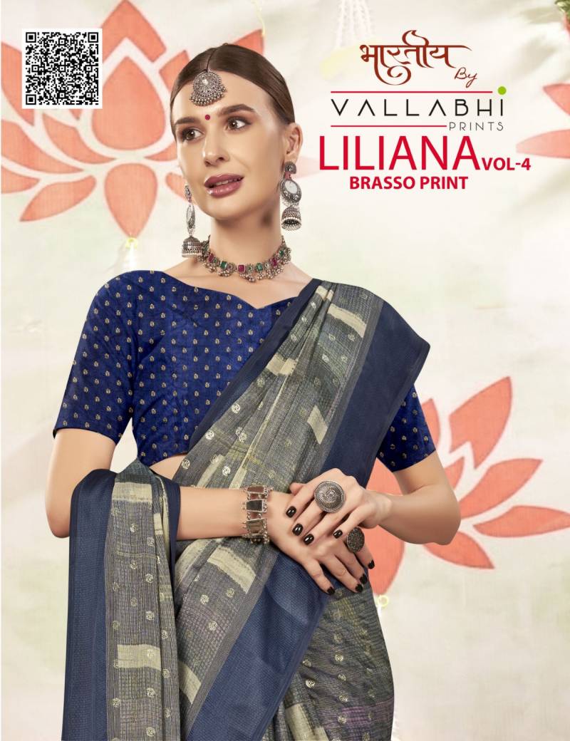 Vallabhi Liliana Vol 4 Brasso Printed Saree Collection