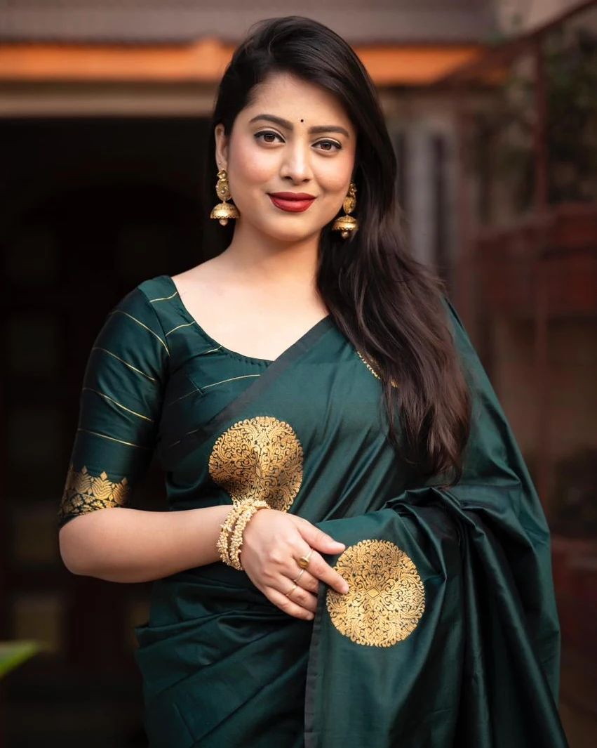 MC 620 GREEN kanjivaram silk saree collection