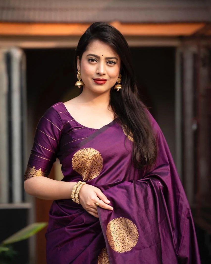 MC 620 WINE kanjivaram silk saree collection