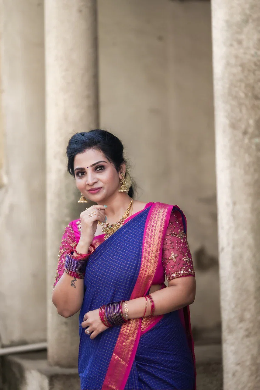 MC 627 BLUE kanjivaram silk saree collection
