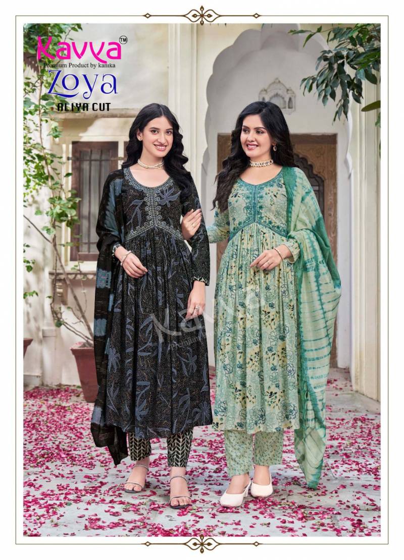 Kavya Zoya Vol 8 Kurti Pant With Dupatta Collection