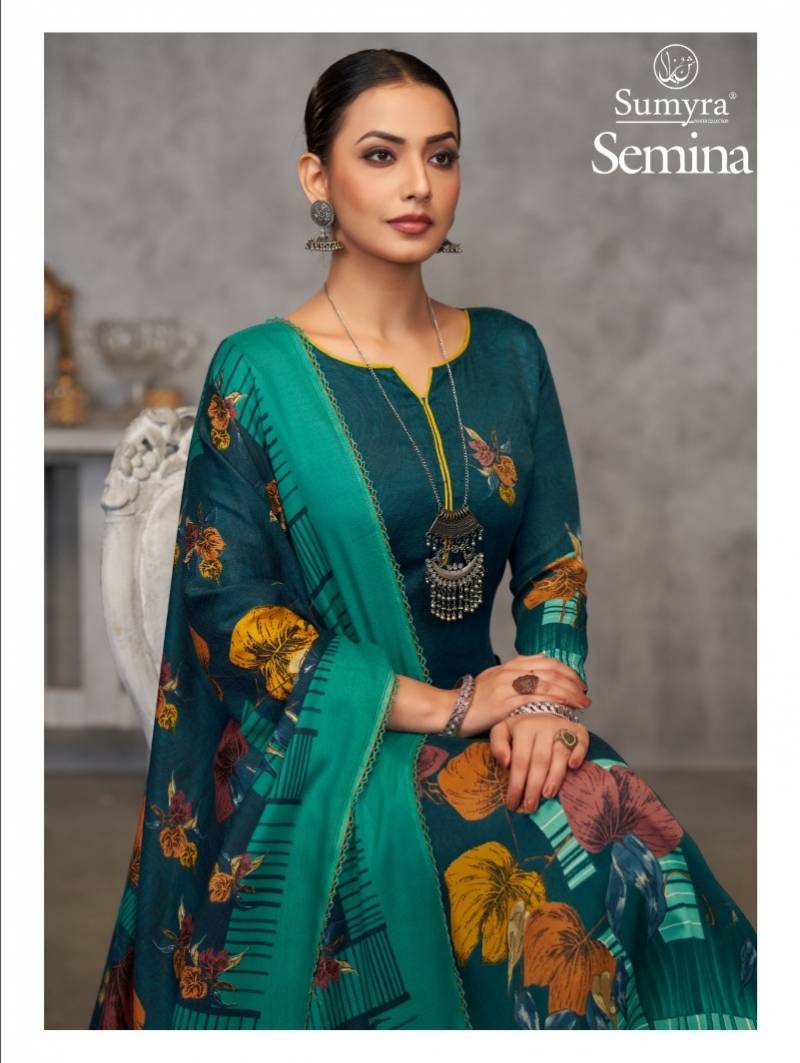 Radhika Sumyra Semina Pashmina Dress Material Collection
