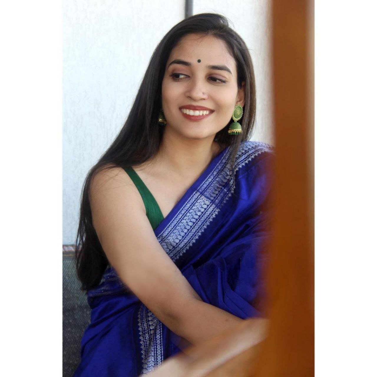 MC 631 R-BLUE kanjivaram silk saree collection