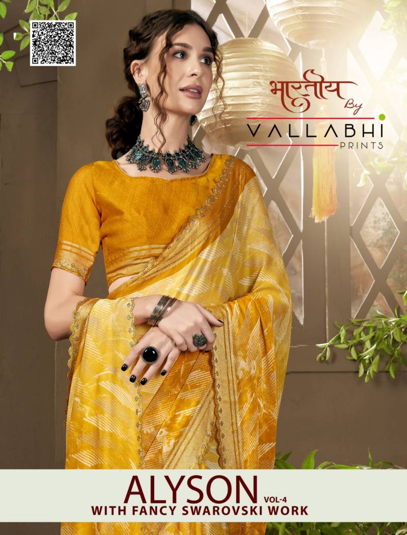 Vallabhi Alyson Vol 4 Chiffon Printed Saree Collection