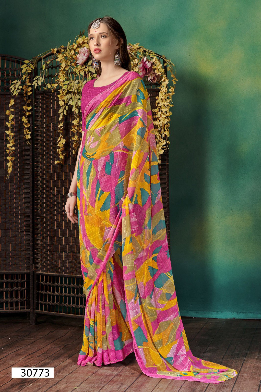 Vallabhi Ivaanka Vol 2 Georgette Printed Saree Collection