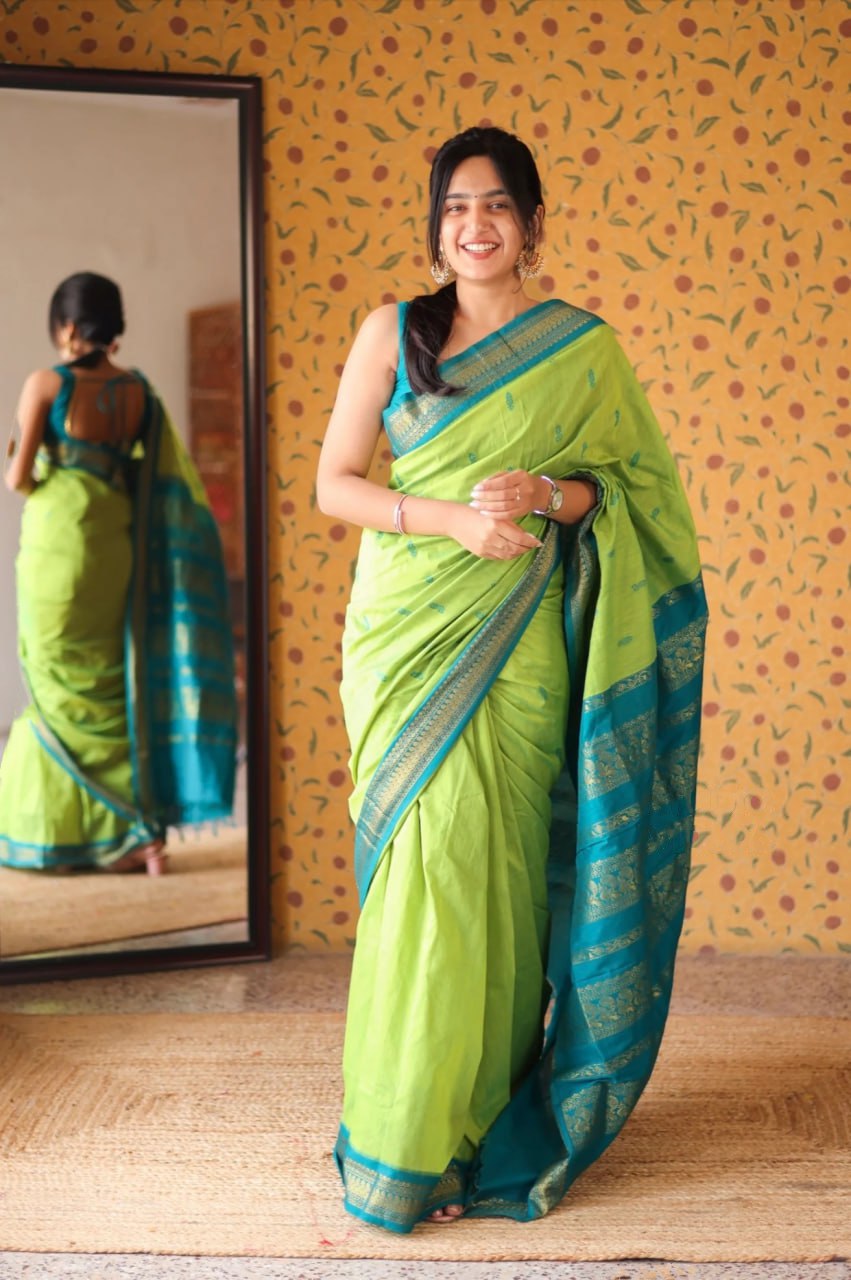MC 635 PEROT-FIROZI kanjivaram silk saree collection