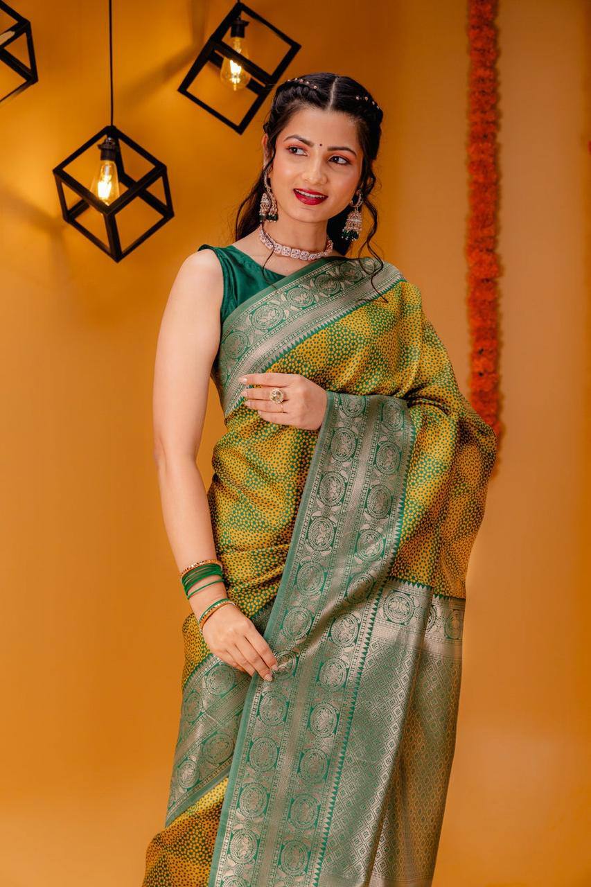 MC 658 GREEN kanjivaram silk saree collection