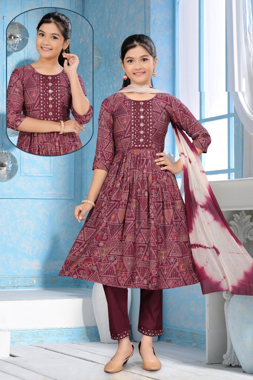 Jinsi 6 Pant Set Printed Kids Wear Collection