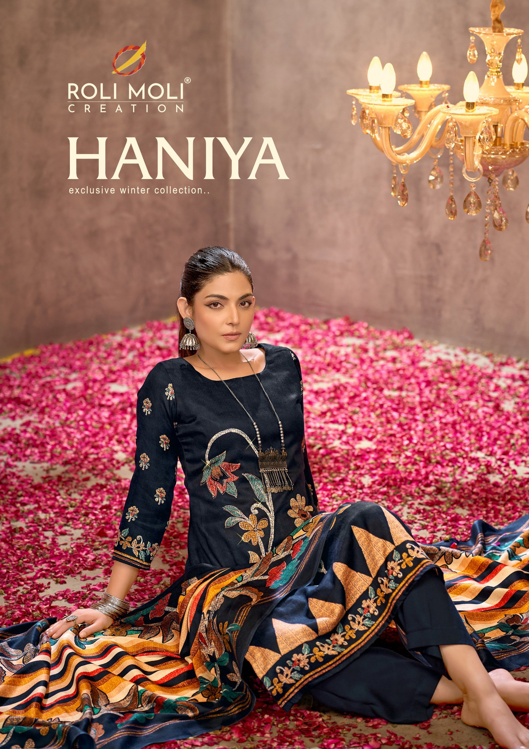 Roli Moli Haniya Pashmina Dress Material Collection
