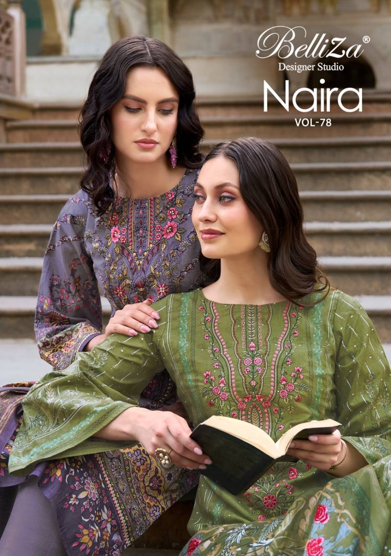 Belliza Naira Vol 78 Cotton Printed Dress Material Collection
